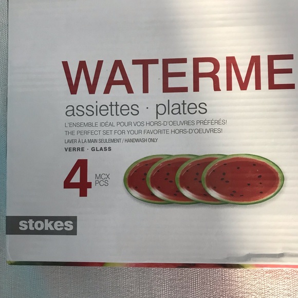NWT Fruit Plates Watermelon Theme Oval Party Food Display Picnic Family Lunch - Picture 2 of 3